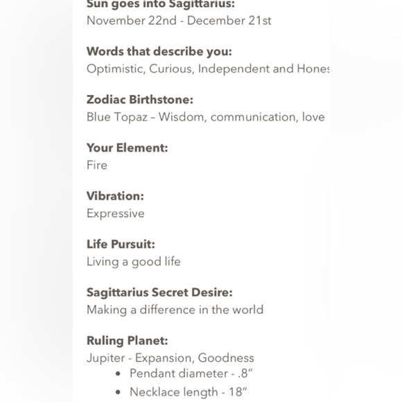 Satya Jewelry Zodiac Collection Sterling Silver Necklace. Sagittarius. - Picture 6 of 6